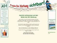 Tablet Screenshot of ah-werbung.de